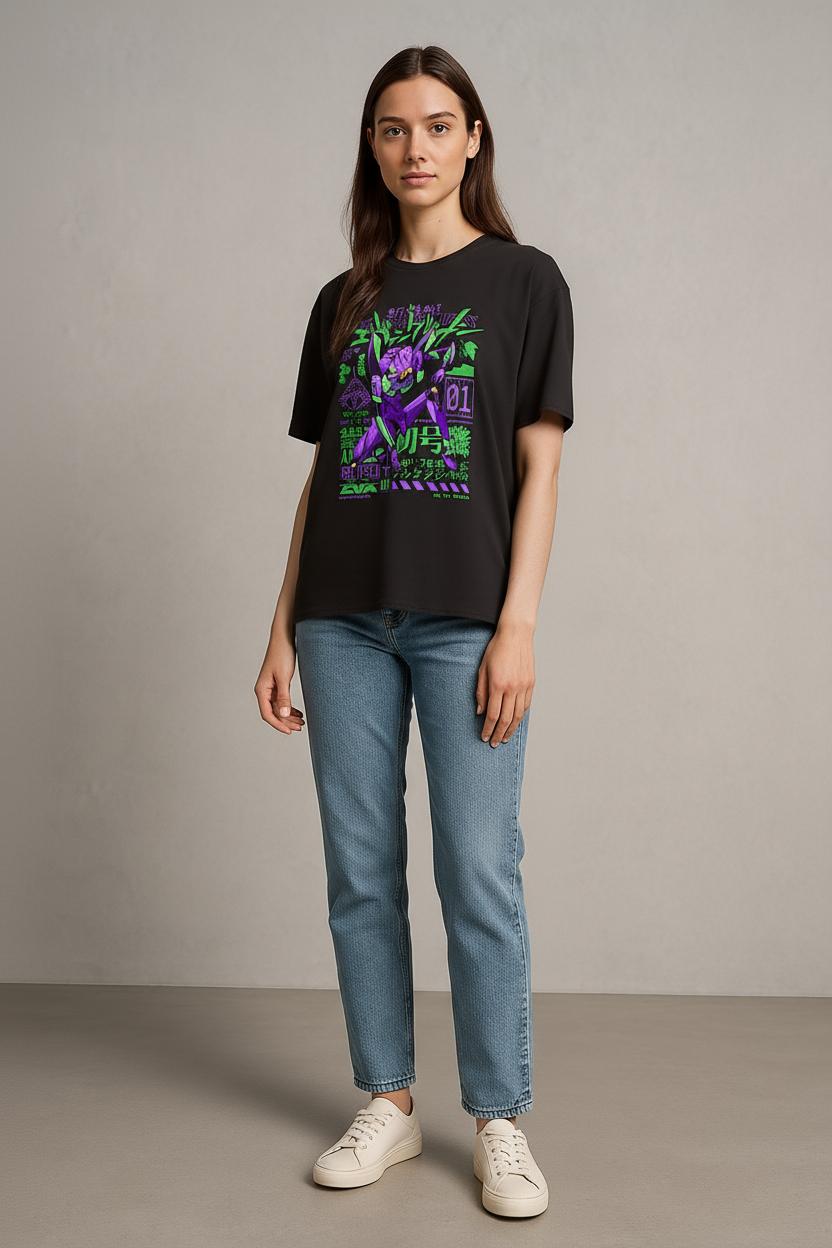 Anime Cartoon Print T-Shirt