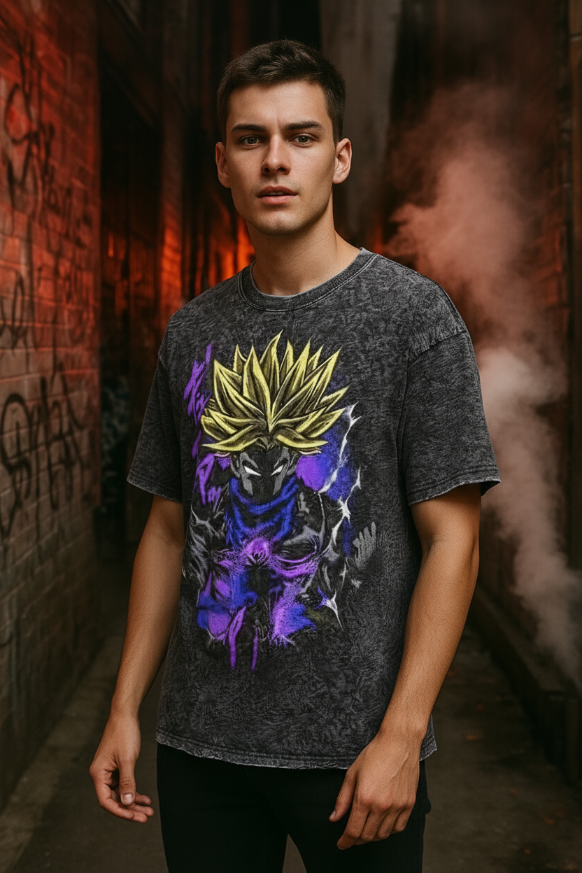 Anime Washed Tee Drop