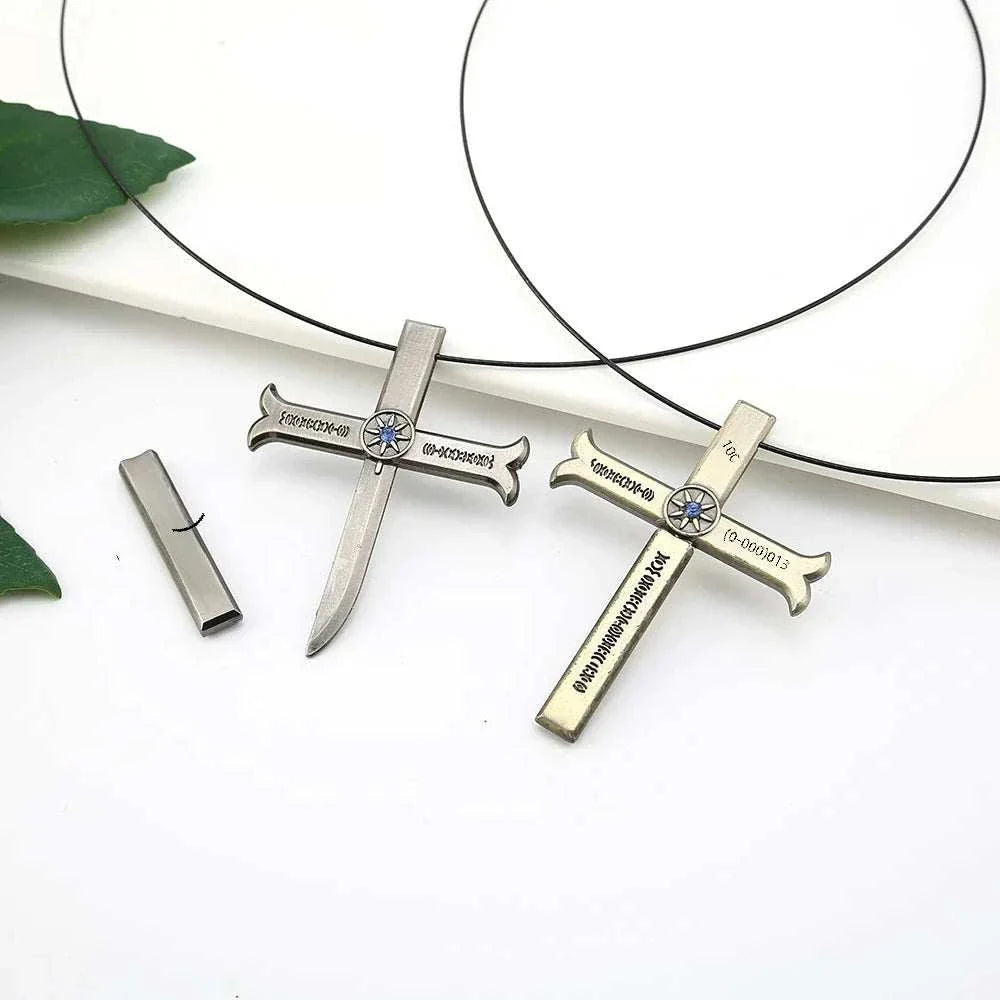 Cross Sword Pendant Necklace - Anime sword pendant necklace from Shonen Realm Apparel