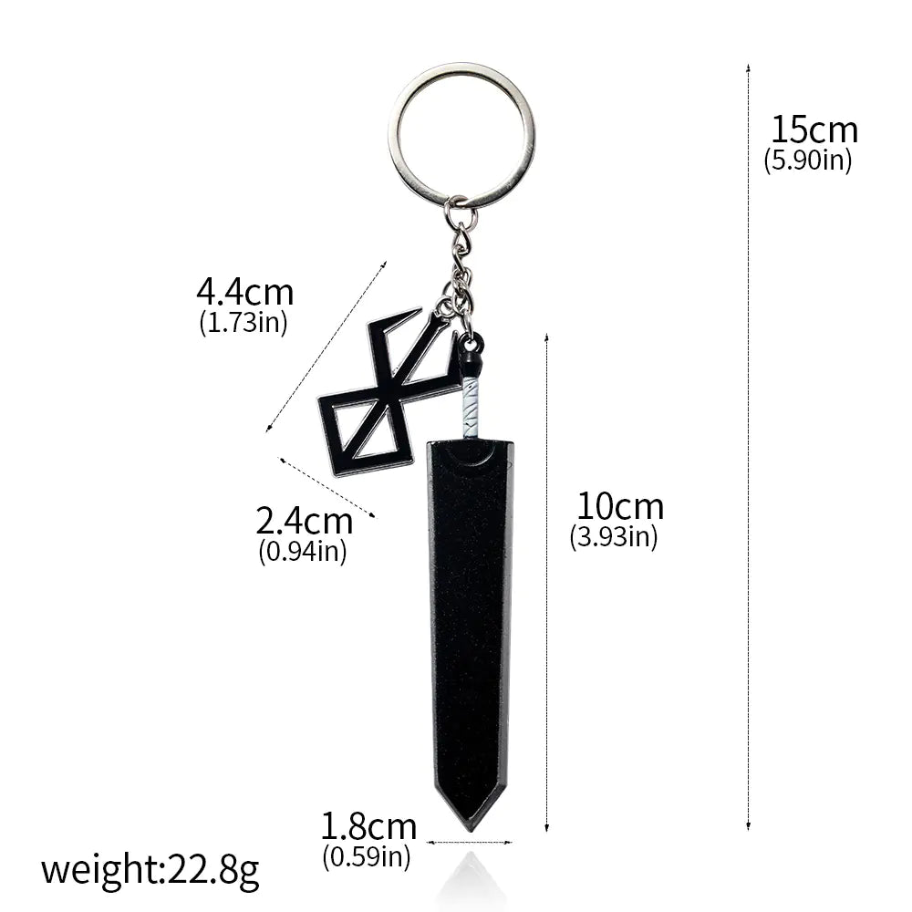 Windblade Pendant - Black Sword keychain
