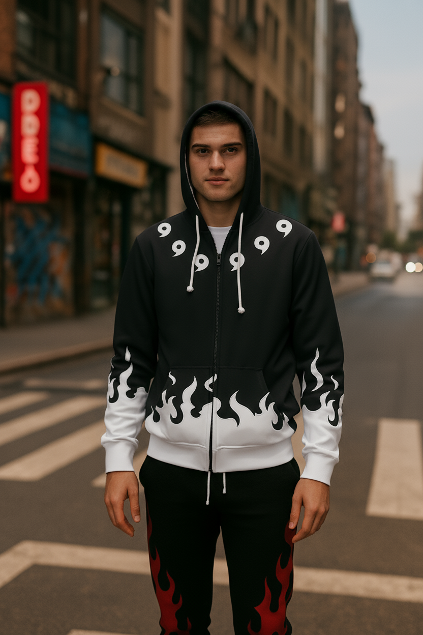 Black Whirlwind Seal Hoodie