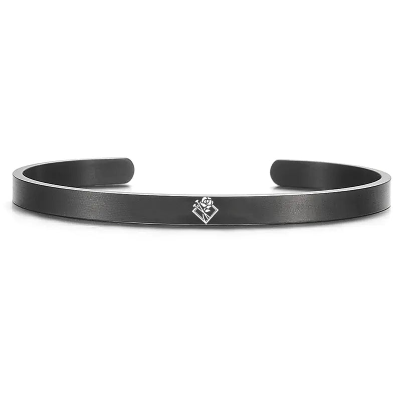 Gojo and Yuji Charm Bracelets Black 