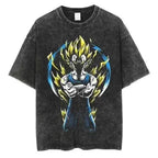 Electric Warrior Anime-Inspired Streetwear T-Shirt
