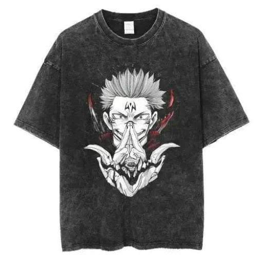 Cursed Ascendancy Anime-Inspired Graphic T-Shirt