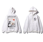 Japanese Street Retro Wave Hoodie