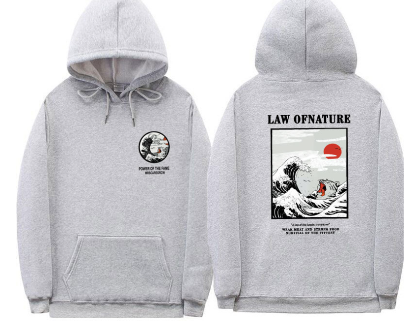 Japanese Street Retro Wave Hoodie