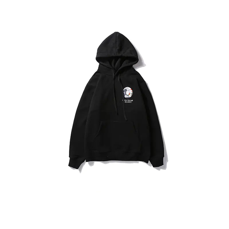Japanese Street Retro Wave Hoodie