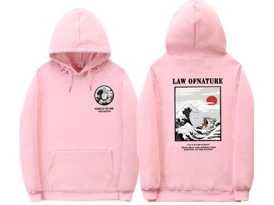 Japanese Street Retro Wave Hoodie