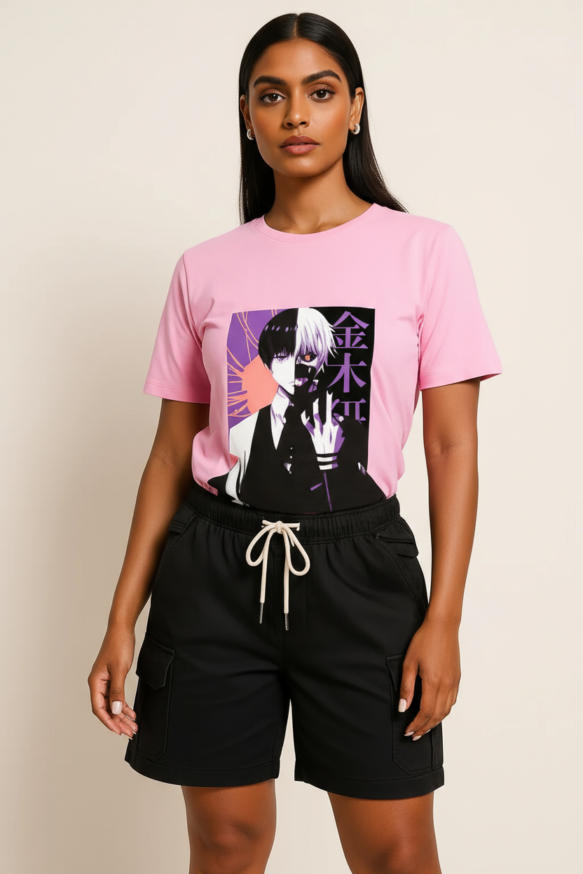 Kaneki Summer Street Tee Pink