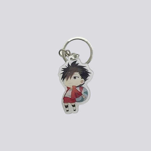 Haikyuu Character Keychain Keychain with an anime-style character by Shonen Realm Apparel