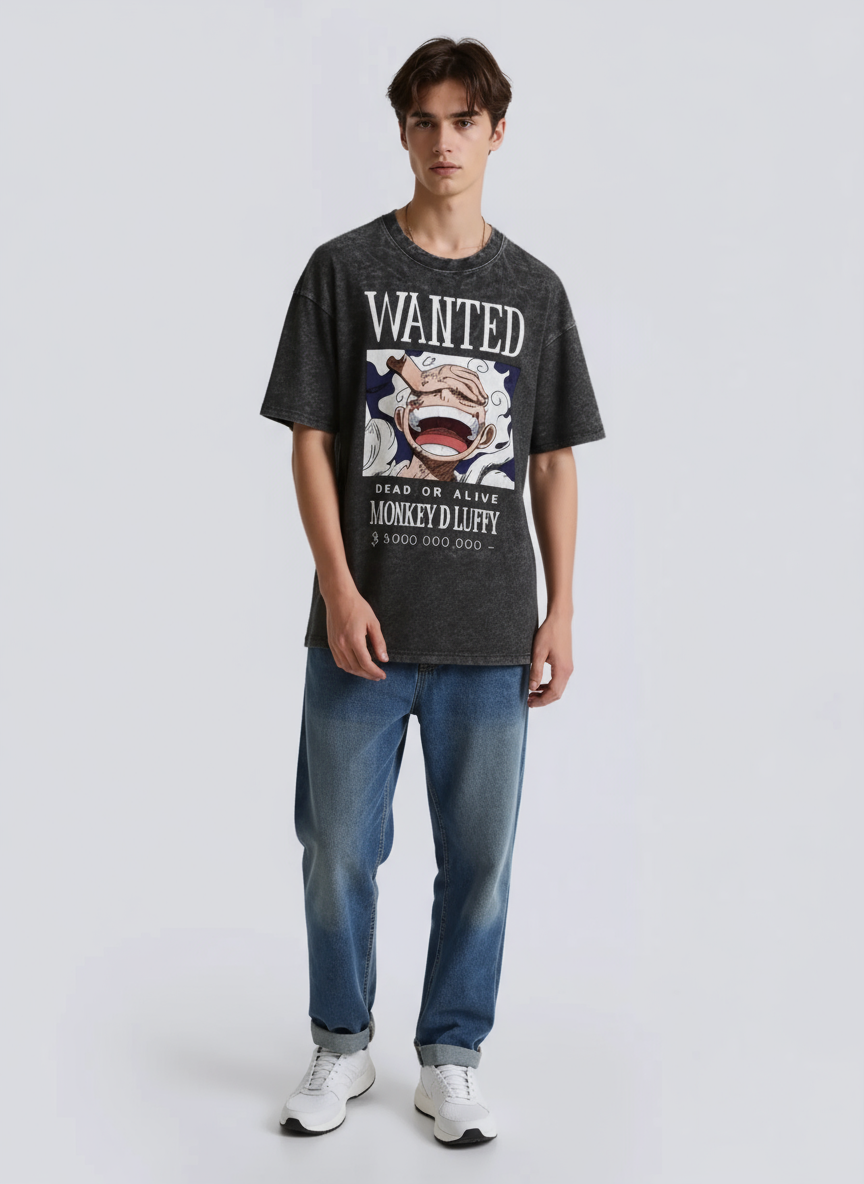 Luffy Wanted T-Shirt – Wear Your Pirate King Spirit