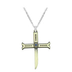 Cross Sword Pendant Necklace - Mihawk cosplay necklace from Shonen Realm Apparel