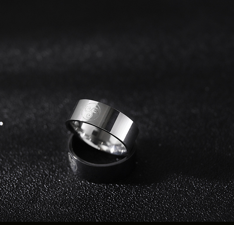 Stainless Steel Anime Ring for men 