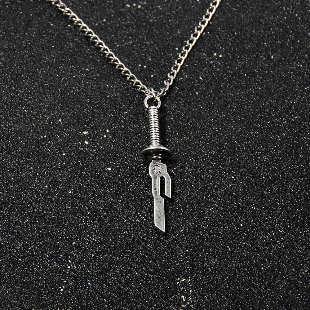 Pendant detail of Shonen Realm Apparel Shadow Summoner Necklace