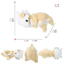 Cute Buddy Sleepy Plush - Plush detail showing measurements