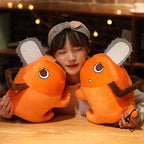 Chainsaw Pup Vibes Pochita-style plush side angle – Shonen Realm Apparel