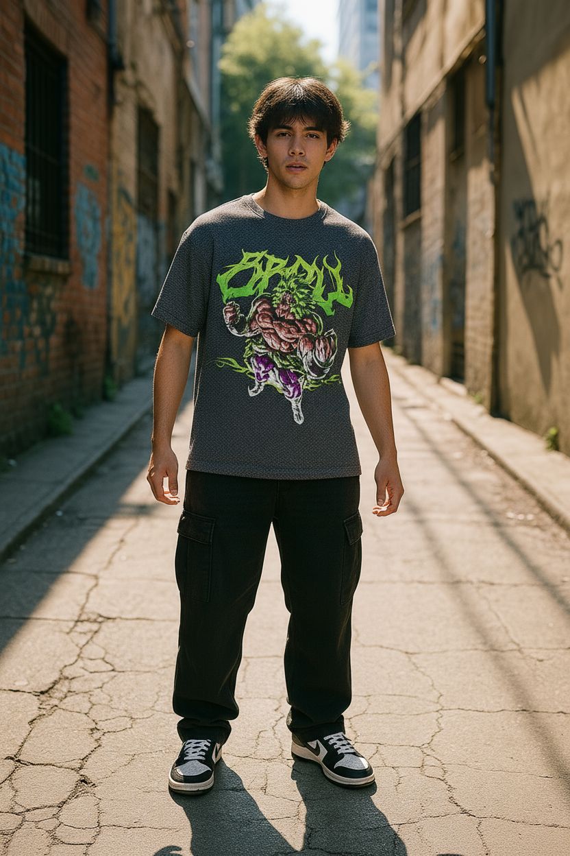 Rage Unleashed Anime-Inspired Streetwear T-Shirt