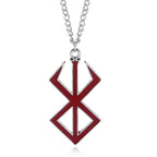 Windblade Pendant Red and silver 