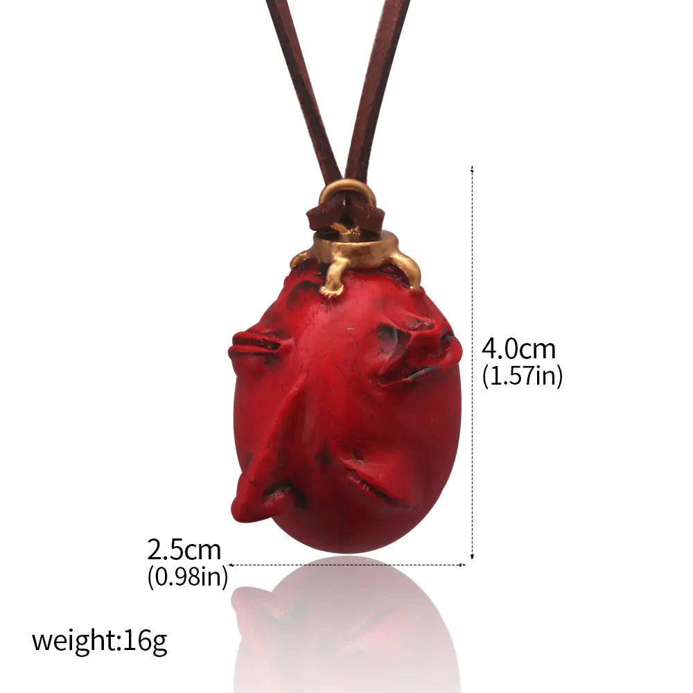 Windblade Pendant - Red pendant necklace