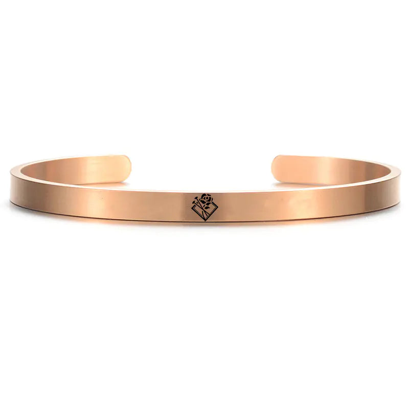 Gojo and Yuji Charm Bracelets Rose gold
