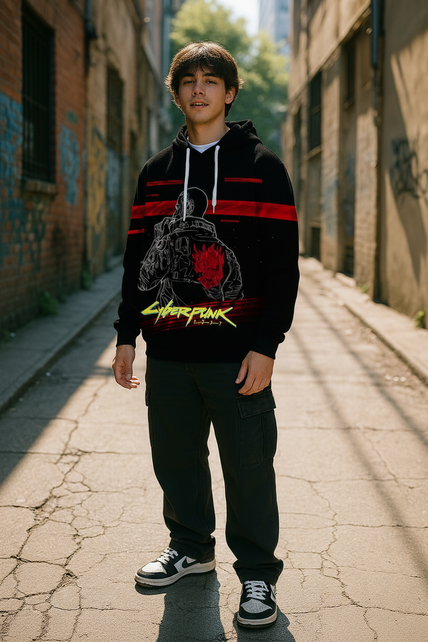Samurai Hoodie – Night City Heat