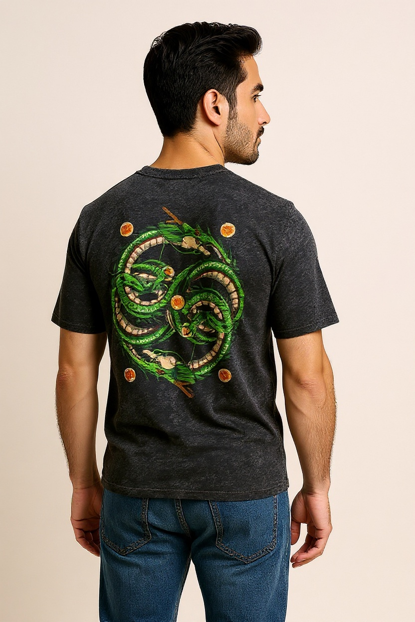 Washed Black Dragon Tee