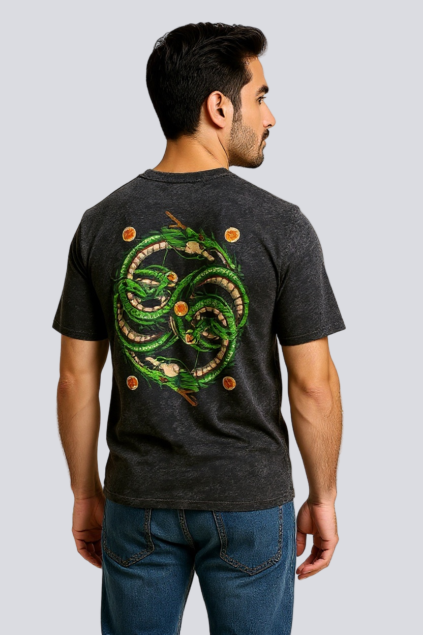 Washed Black Dragon Tee