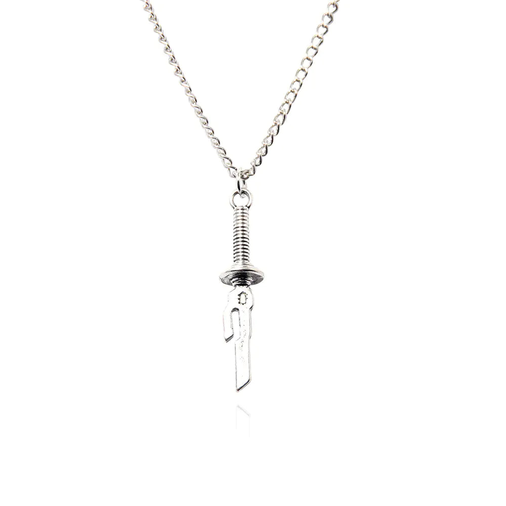 Shonen Realm Apparel Shadow Summoner Hook Pendant Necklace front view