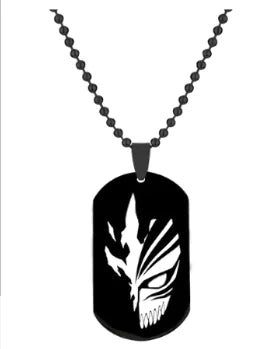 Shonen Realm Apparel Soul Slayer Mask Stainless Steel Necklace front view