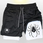 Shonen Realm Apparel Web Runner 2-in-1 Training Shorts front view