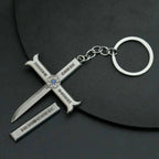 Cross Sword Pendant Necklace - Shonen Realm Apparel anime pendant on key chain