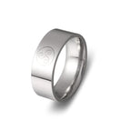 Stainless Steel Anime Ring by Shonen Realm Apparel close-up polished 