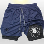 Shonen Realm Apparel compression lined shorts laid flat