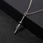 Shonen Realm Apparel cosplay-ready hook style necklace in silver