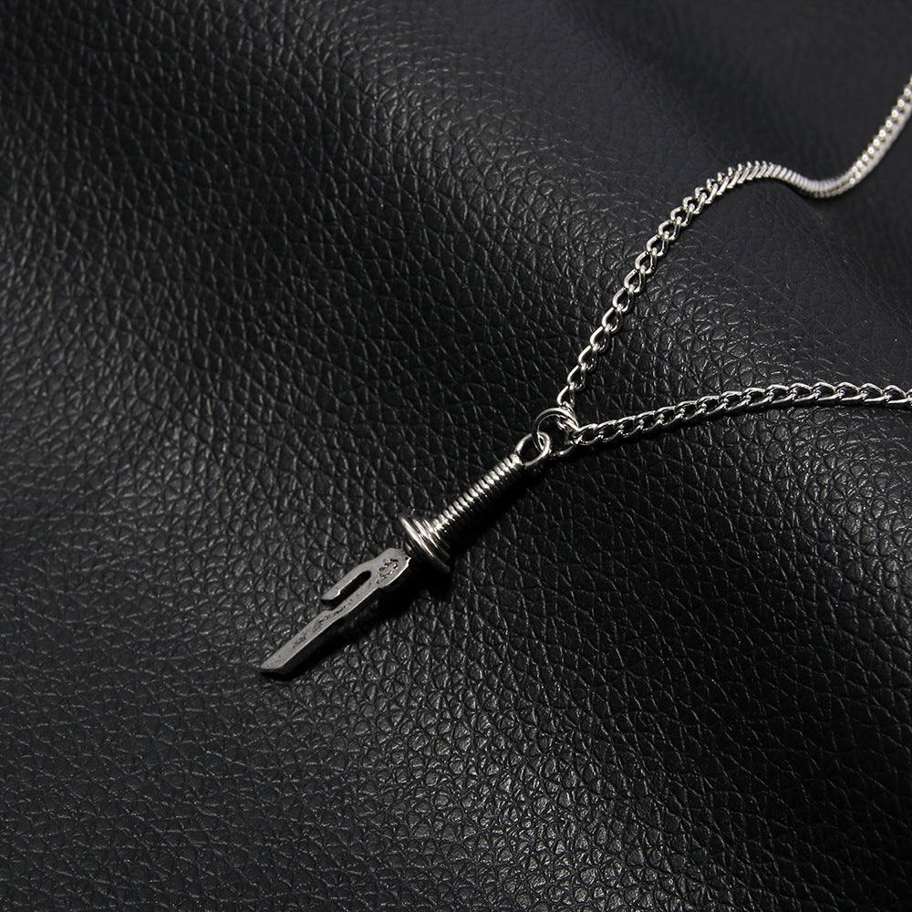 Shonen Realm Apparel necklace with hook pendant on chain