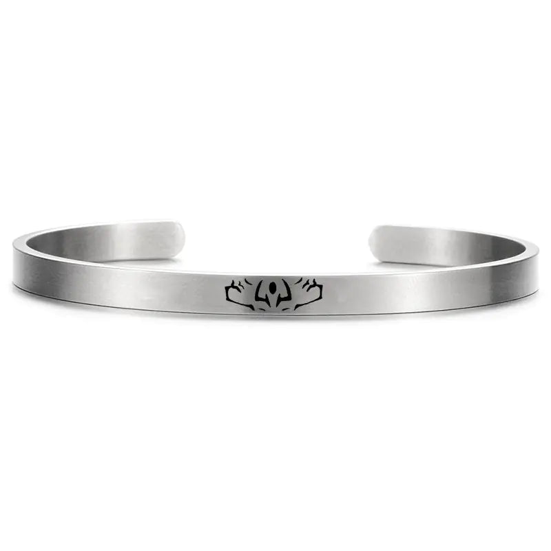 Gojo and Yuji Charm Bracelets Silver 