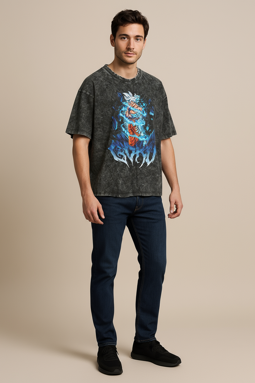 Washed Black Dragon Tee