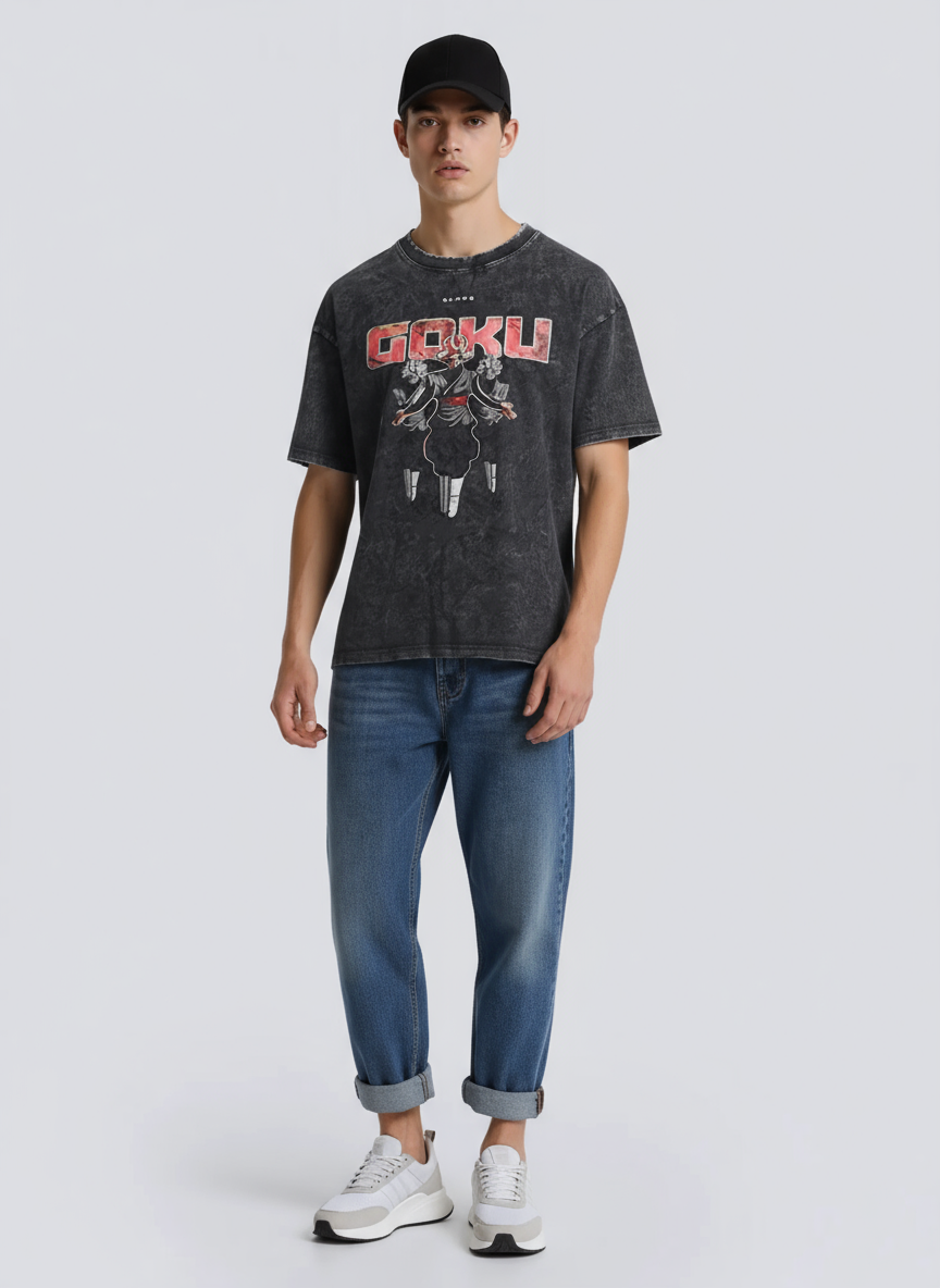 Washed Black Dragon Tee