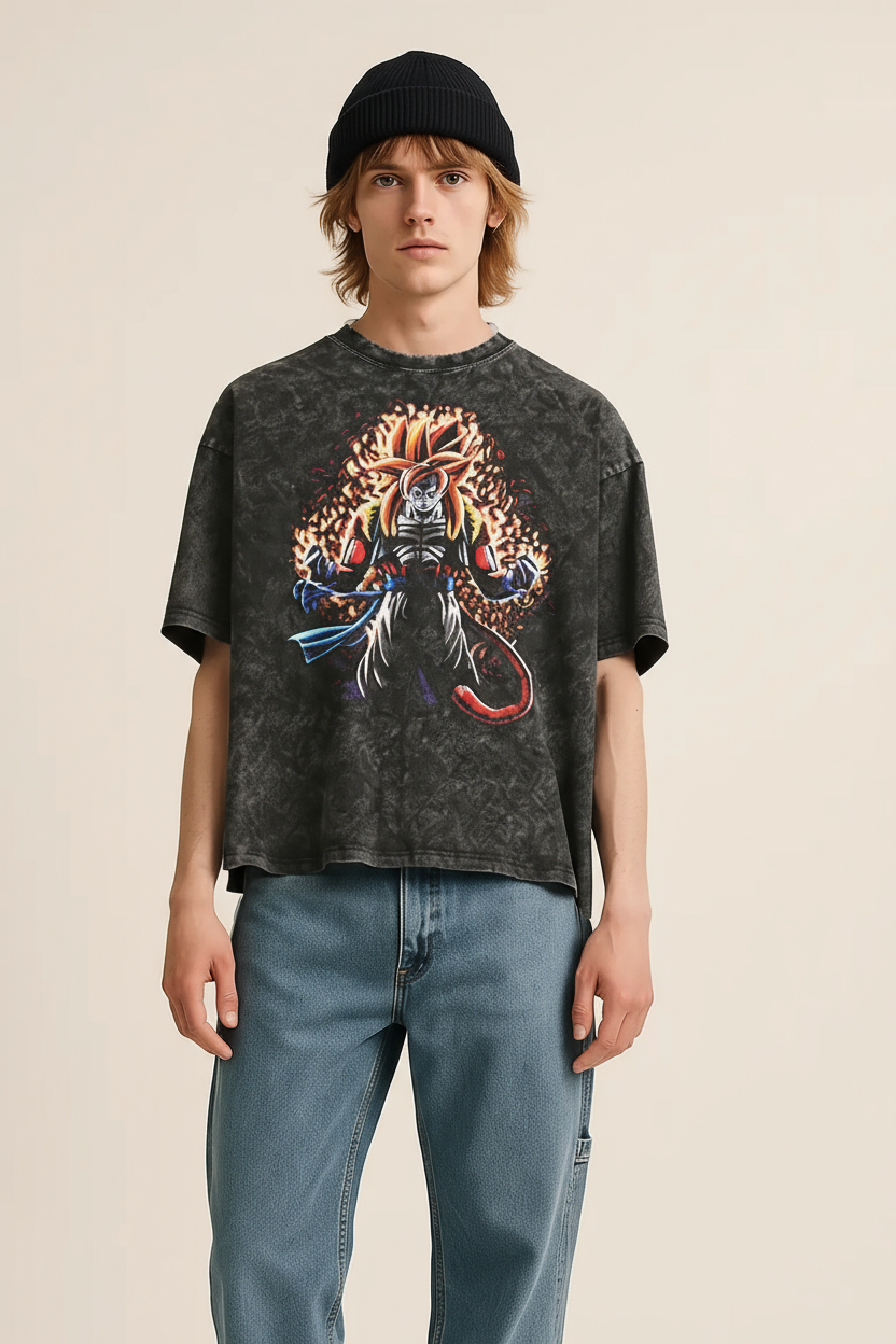 Washed Black Dragon Tee